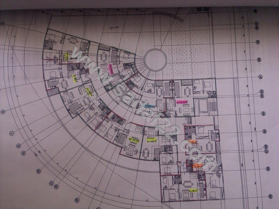 پلان نقشه پروژه سپانیر در میدان ساحل منطقه 22