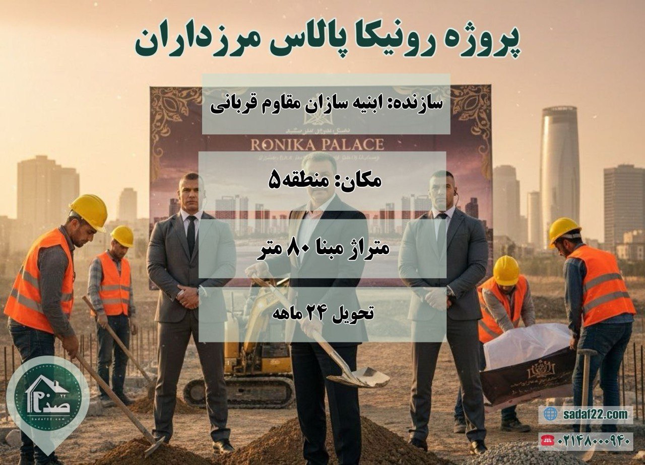 پروژه 700 واحدی رونیکا پالاس مرزداران حاج رحیم قربانی (منطقه 5 تهران) پروژه 700 واحدی رونیکا پالاس مرزداران حاج رحیم قربانی (منطقه 5 تهران)