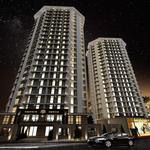 نمای شب برج تریتیوم غرب دریاچه