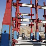 نصب اسکلت پروژه پدافند توسط شرکت آرین سازه 5/98