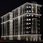 نمای 3d شب پروژه نارنجستان 1 کوهک منطقه 22