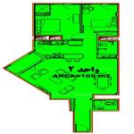 پلان برج های تیپ C پروژه شهید خرازی