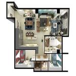 پلان داخلی واحد های برج فرتاک