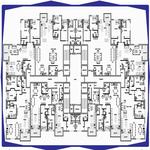 پلان دو بعدی پروژه الماس مرواریدشهر