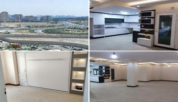 اپارتمان 100 متر فول دیزاین کلیدنخورده دریاچه منطقه 22