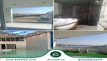 پنت هاوس 318 متر 4خواب 4 پارکینگ ویو 360 درجه مشاعات آبی