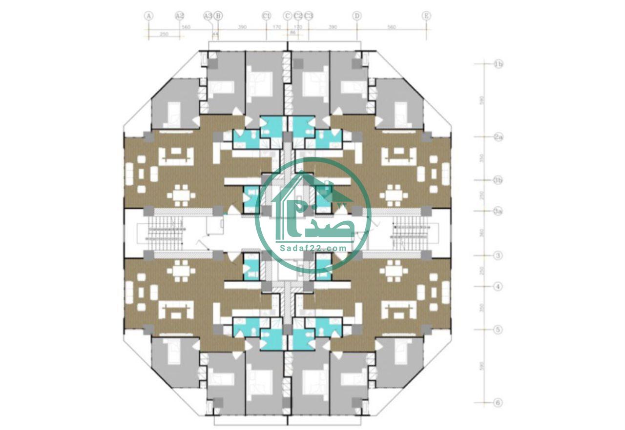 پلان کلی برج تریتیوم دریاچه چیتگر