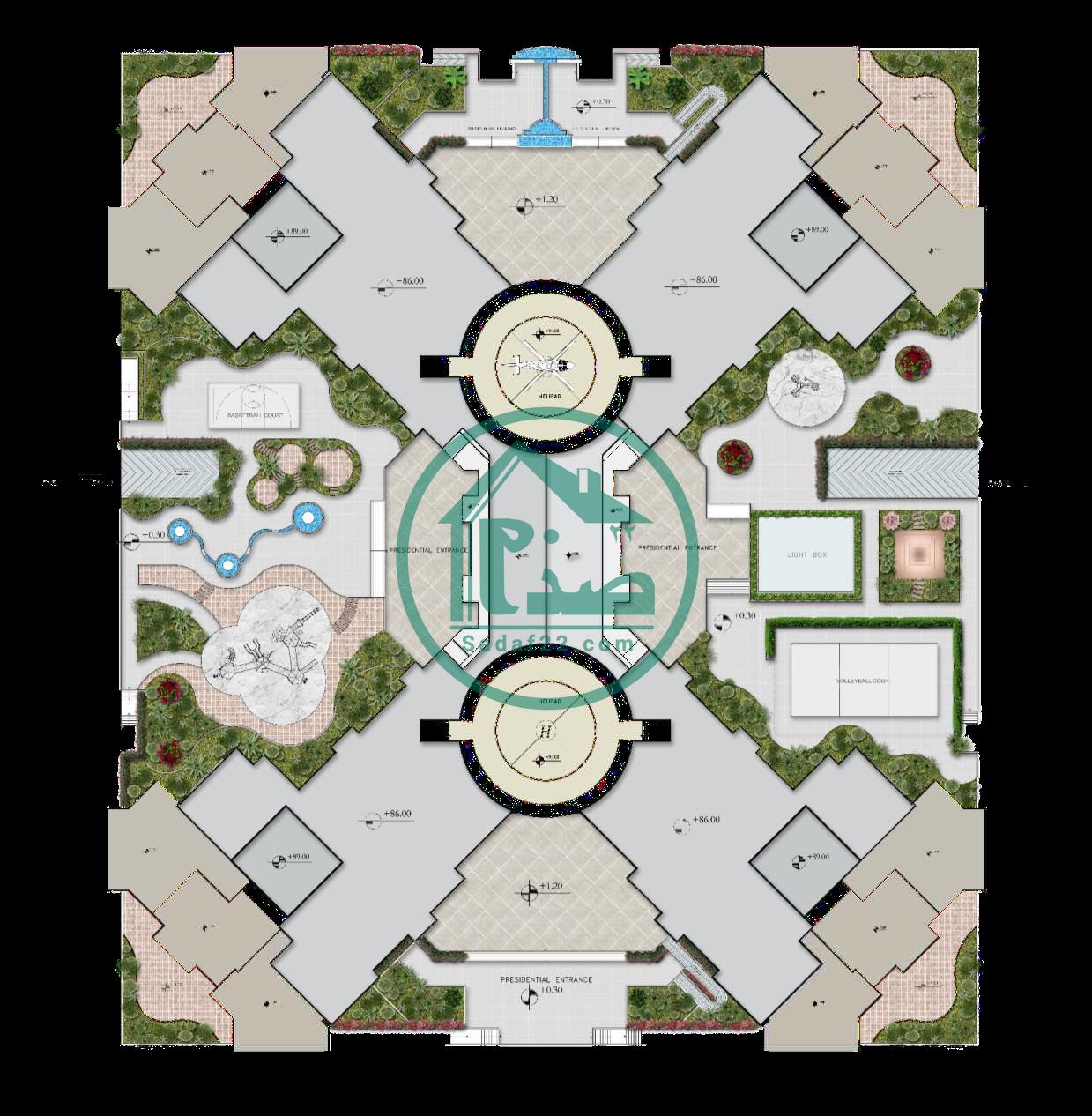 پلان نقشه پروژه نخل بلوار کوهک