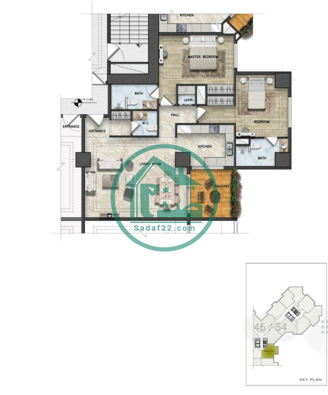 پلان نقشه پروژه نخل بلوار کوهک