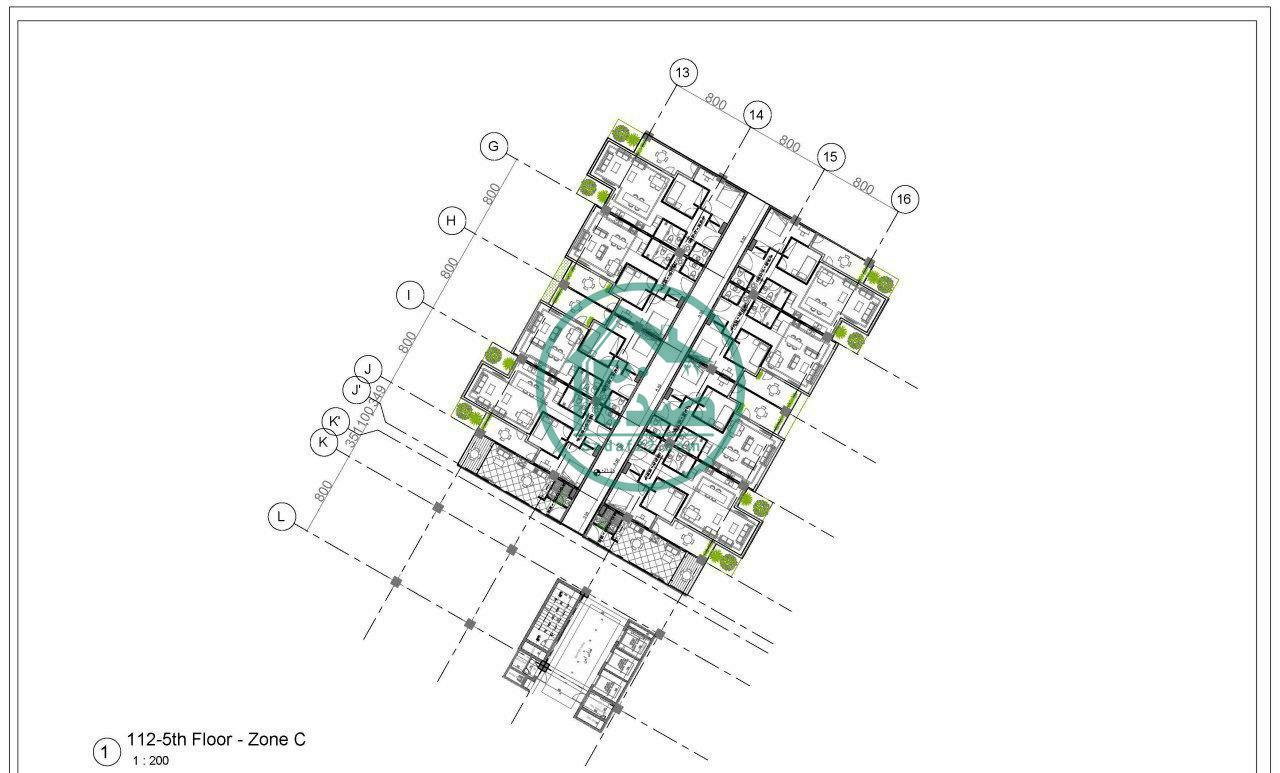 نقشه پروژه شمشاد سایت پارک
