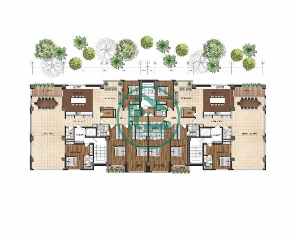 پلان واحدهای شاهان