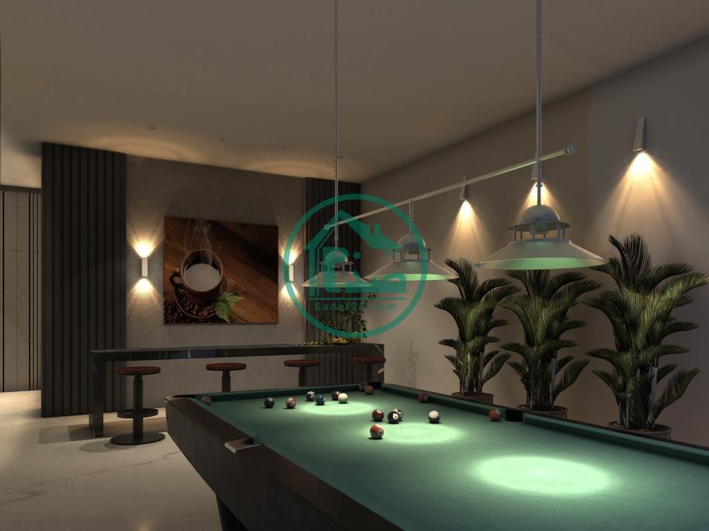 نمای 3D مشاعات پروژه تندیس اقاقیا