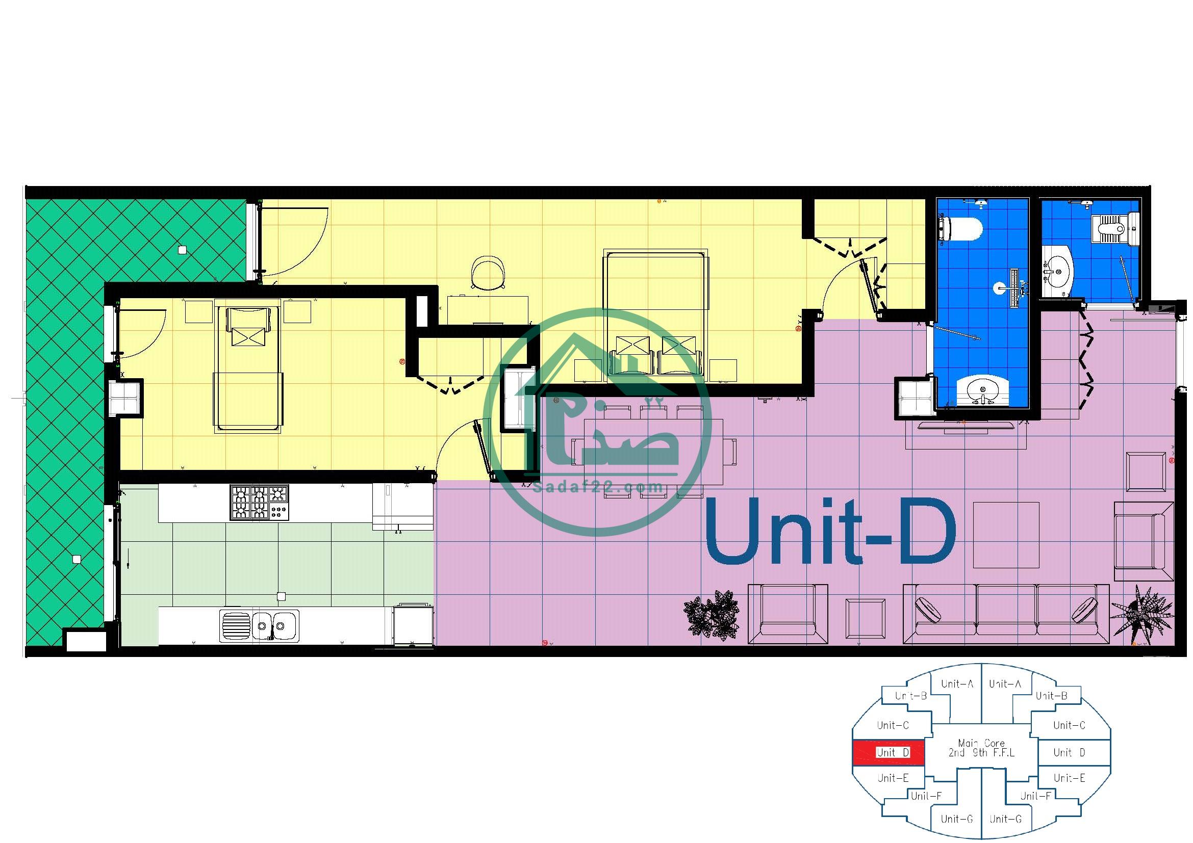 پلان چیدمان پروژه نارنج8-نپاسازه