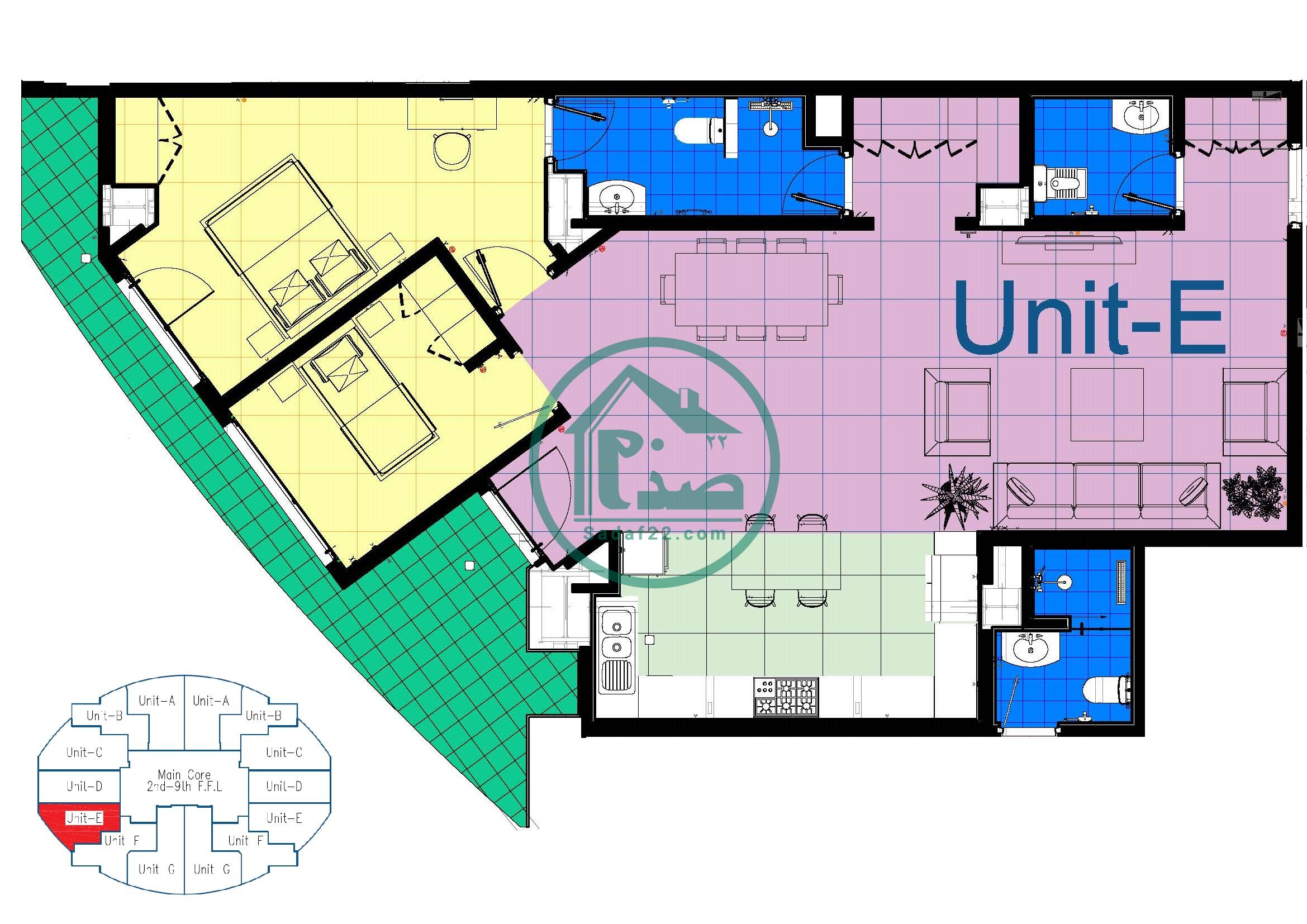 پلان چیدمان پروژه نارنج8-نپاسازه