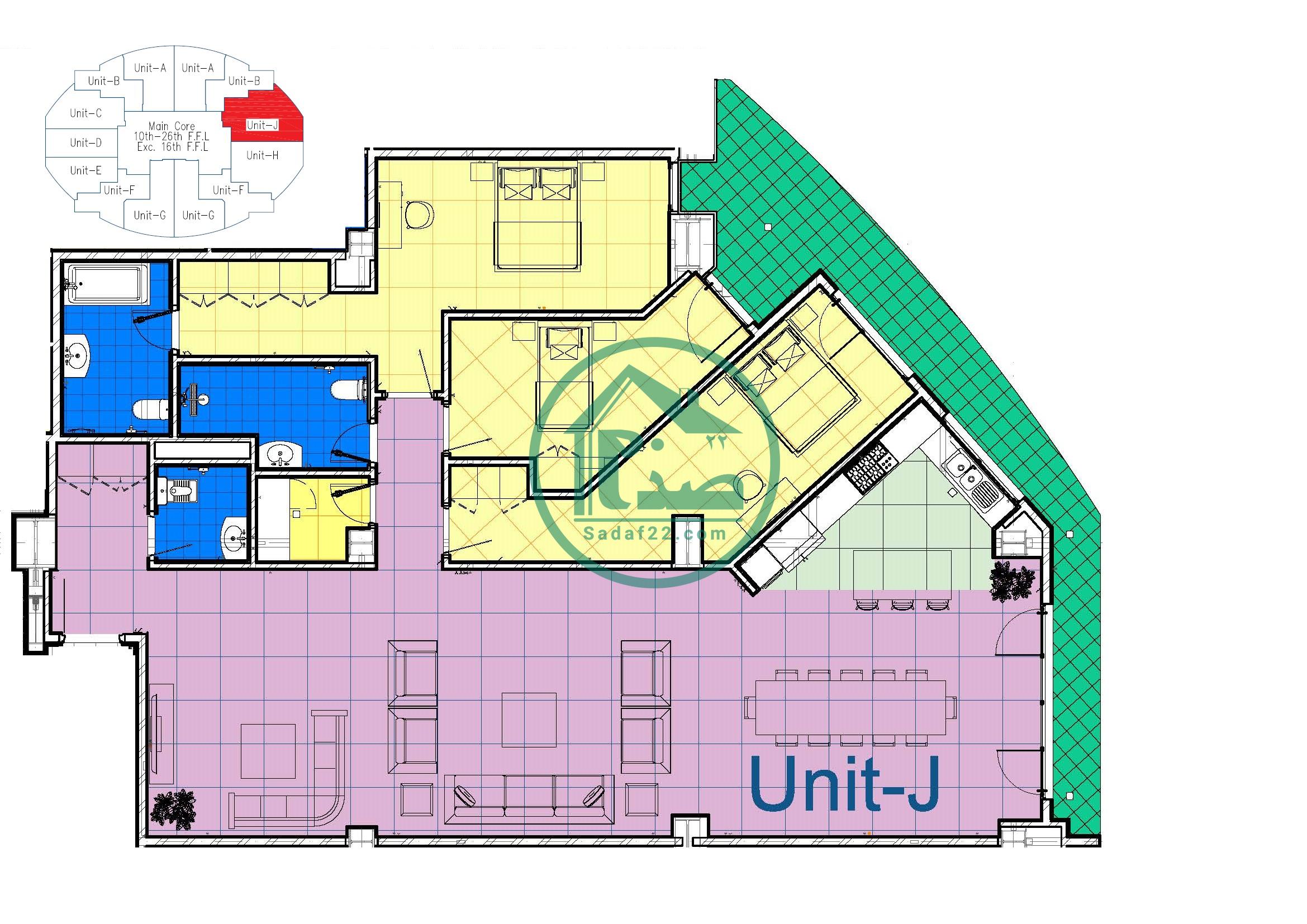 پلان چیدمان پروژه نارنج8-نپاسازه