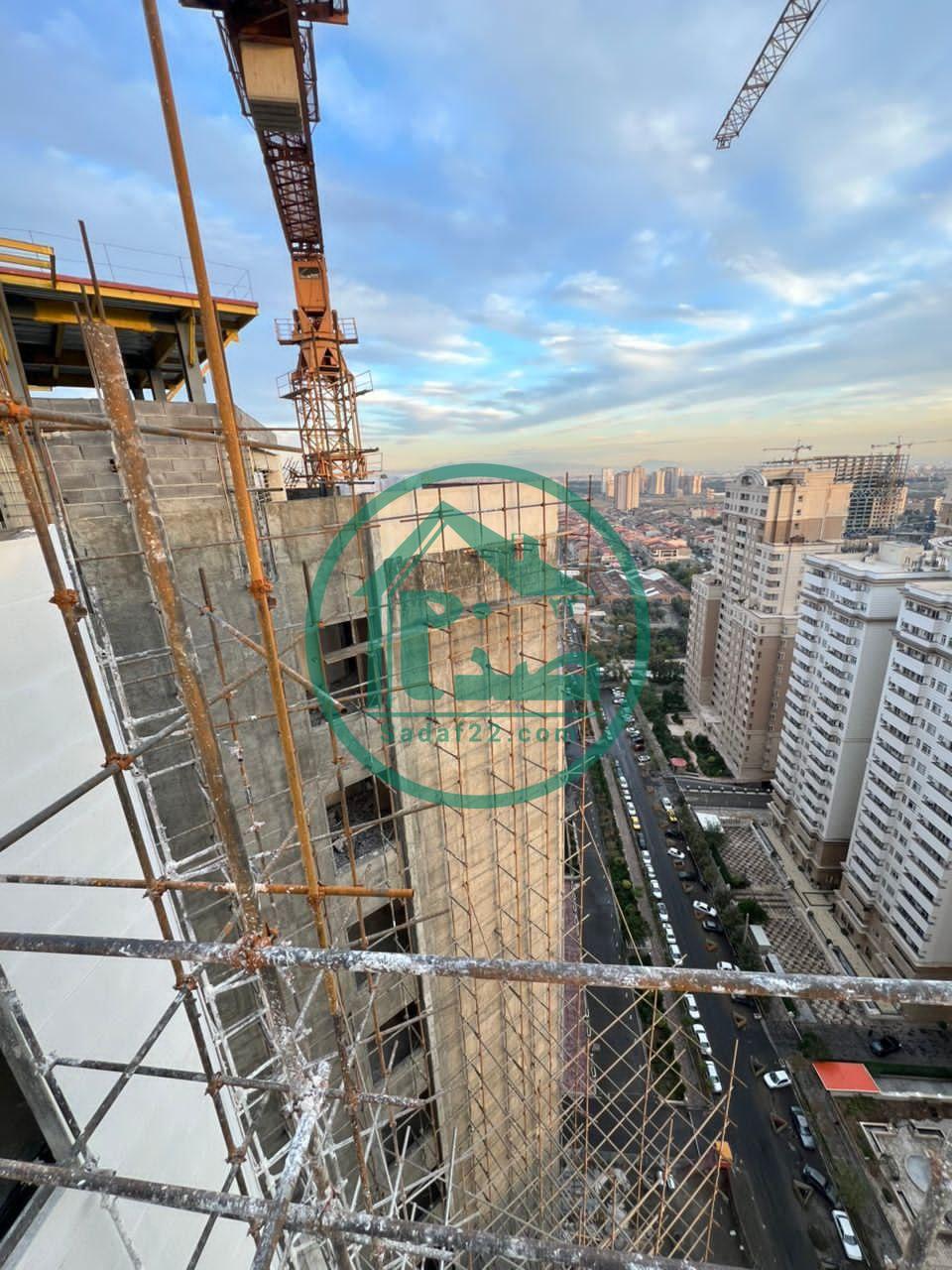 انجام سفید کاری نما پروژه آفتاب مهتاب نفت-آبان 1403