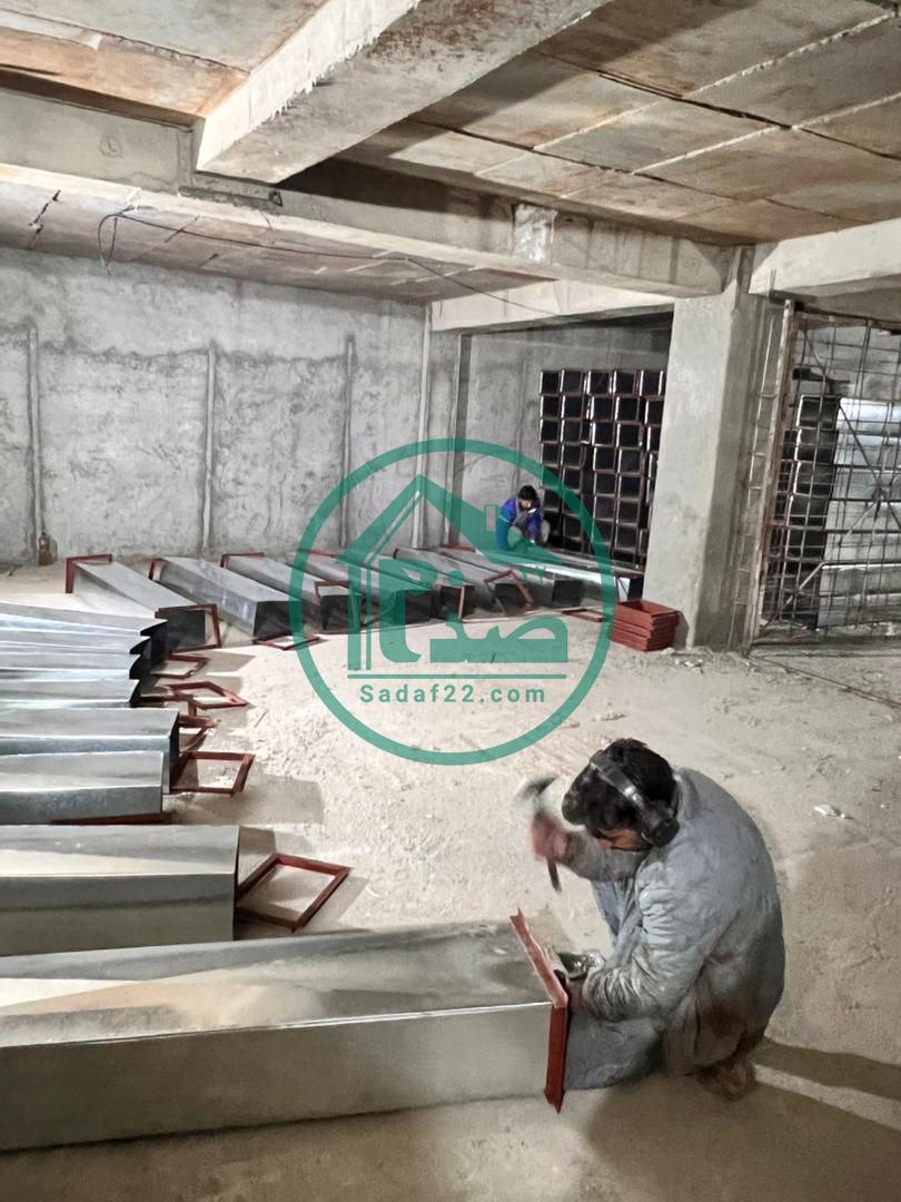 مراحل انجام نما و نازک کاری پروژه آفتاب مهتاب نفت-زمستان 1403