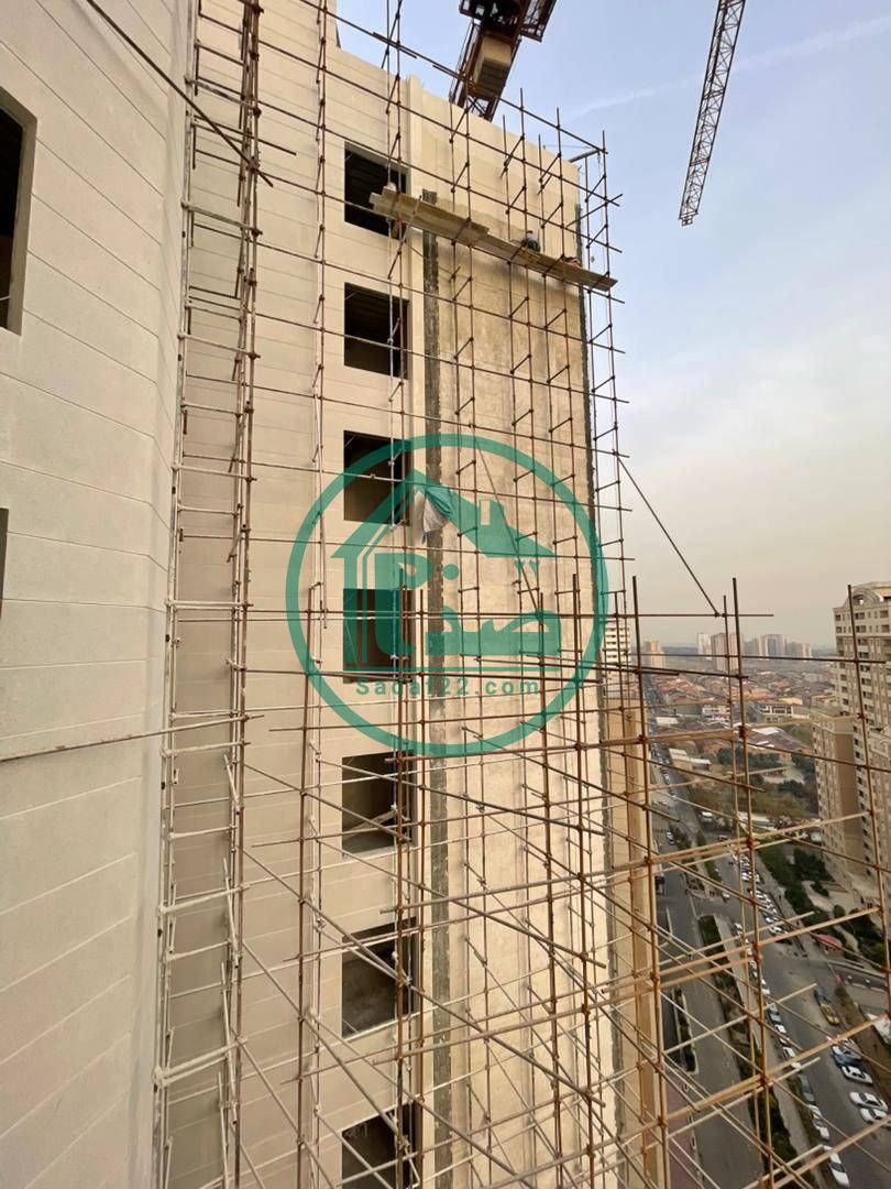 مراحل انجام نما و نازک کاری پروژه آفتاب مهتاب نفت-زمستان 1403