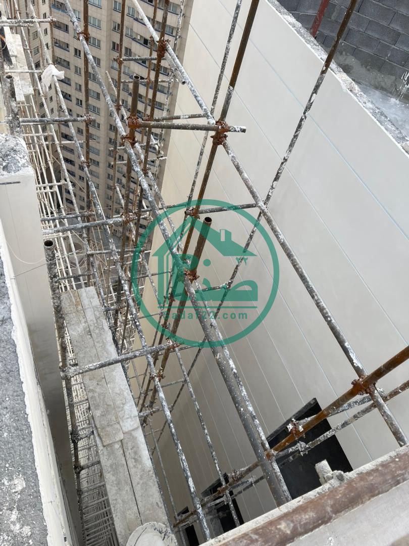 مراحل انجام نما و نازک کاری پروژه آفتاب مهتاب نفت-زمستان 1403