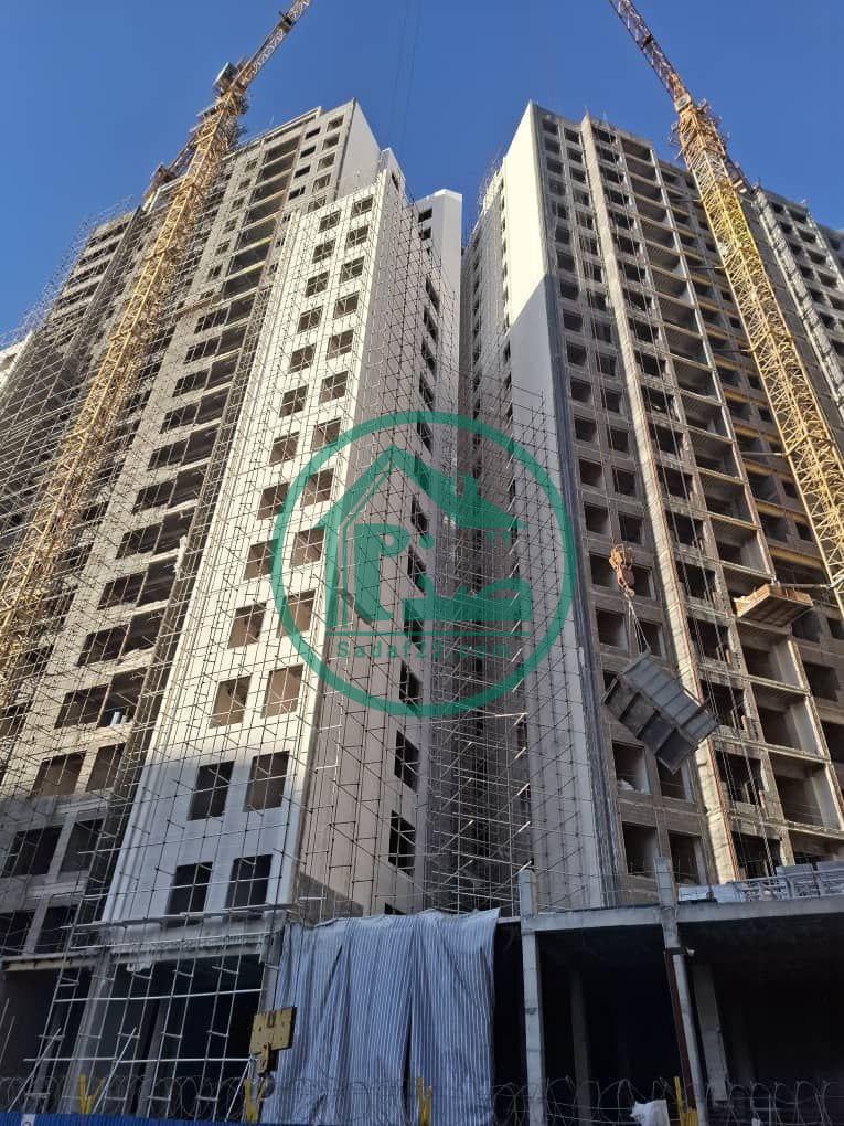 مراحل انجام نما و نازک کاری پروژه آفتاب مهتاب نفت-زمستان 1403