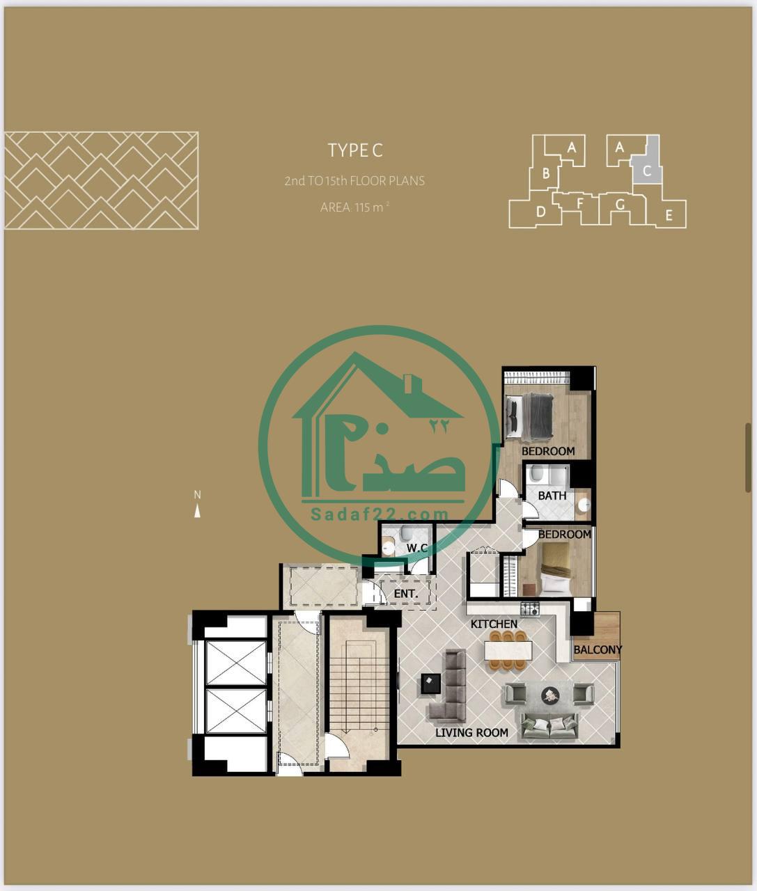 پلان جدید واحدهای پروژه امپریال پالاس کوهک