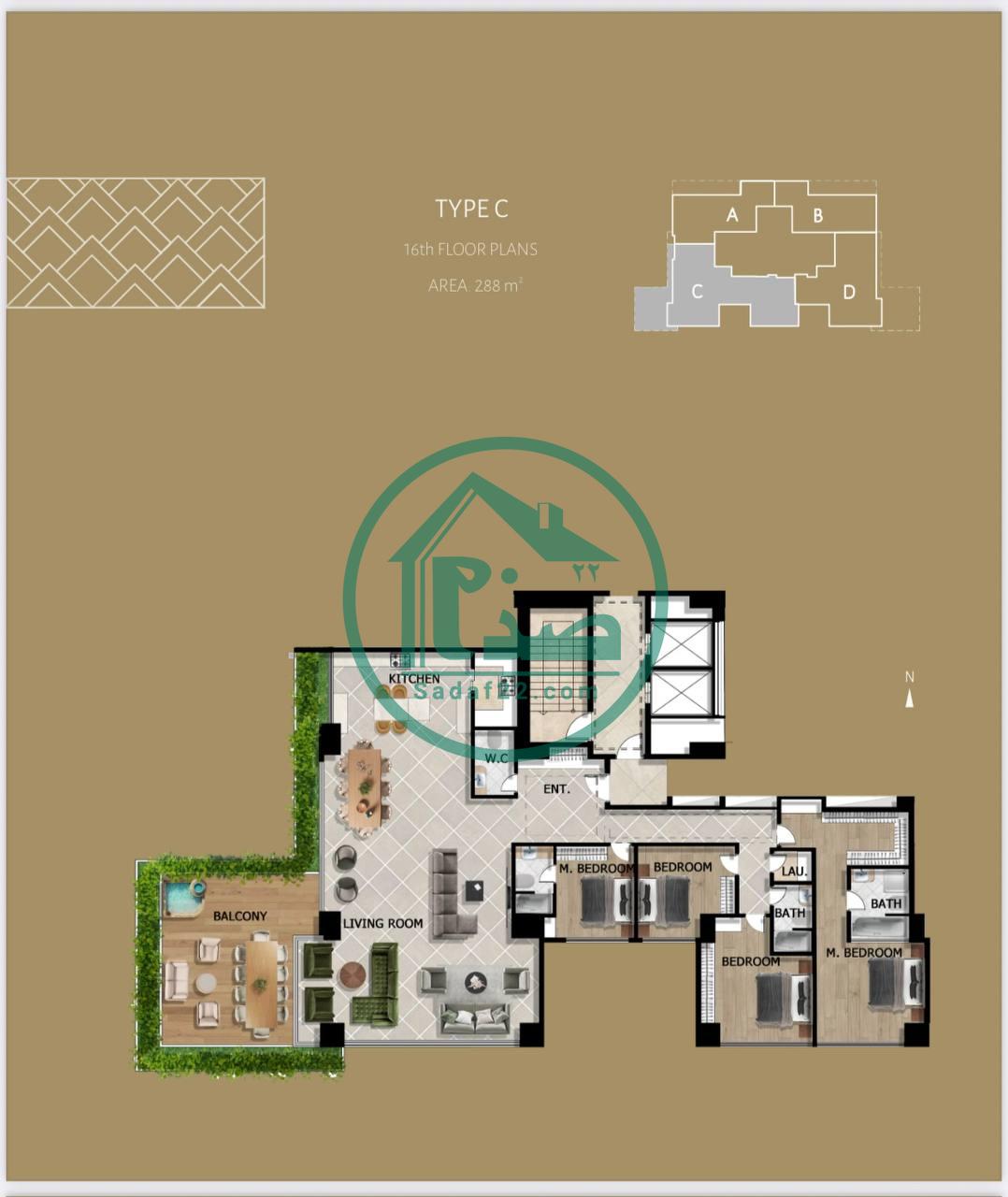 پلان جدید واحدهای پروژه امپریال پالاس کوهک