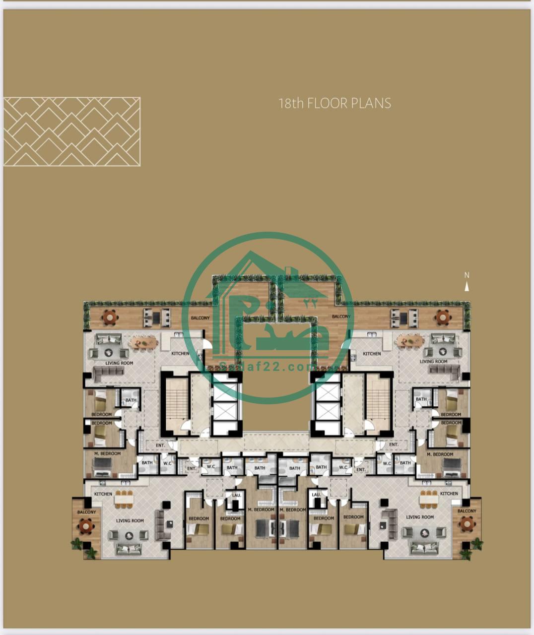 پلان جدید واحدهای پروژه امپریال پالاس کوهک