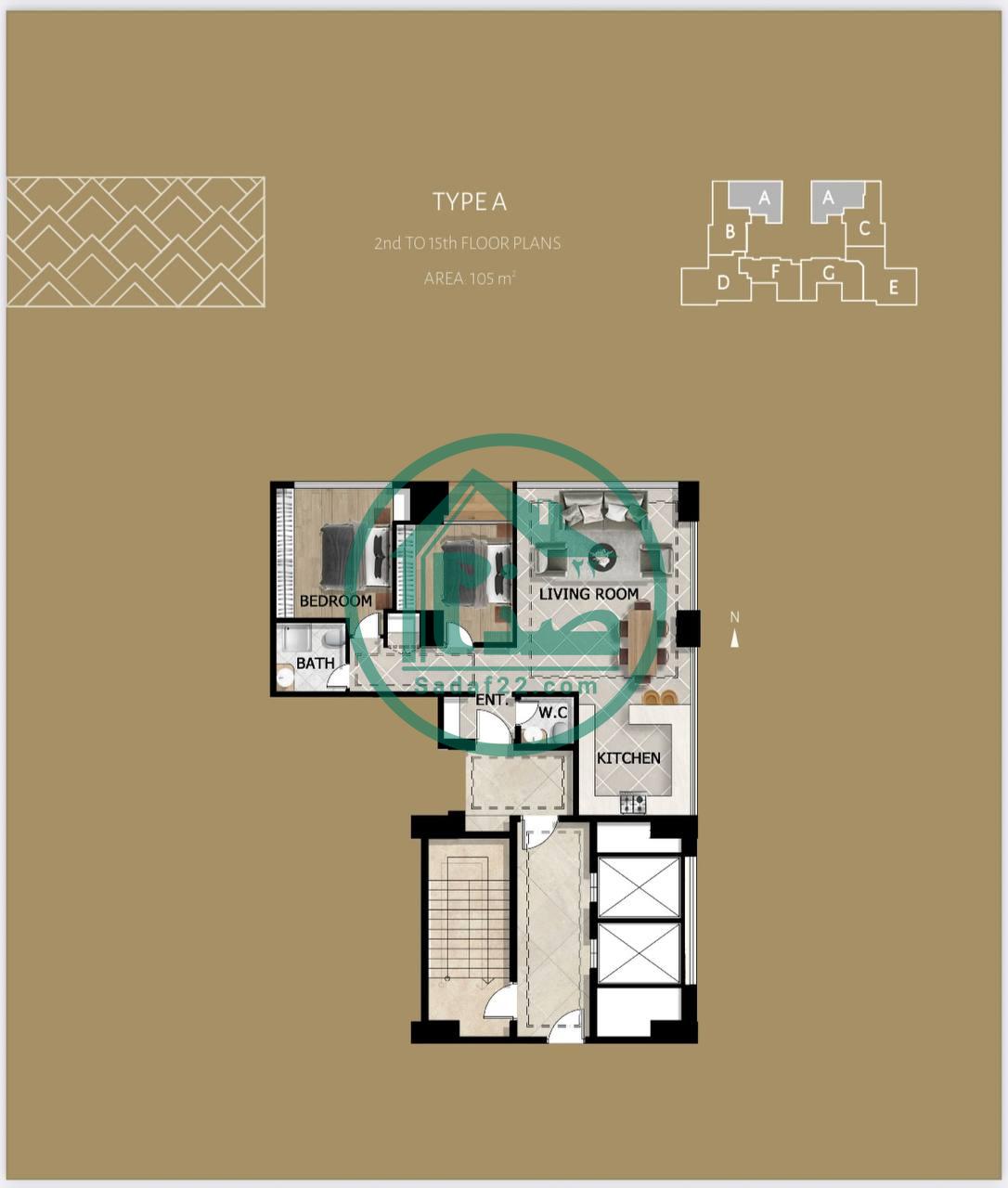 پلان جدید واحدهای پروژه امپریال پالاس کوهک