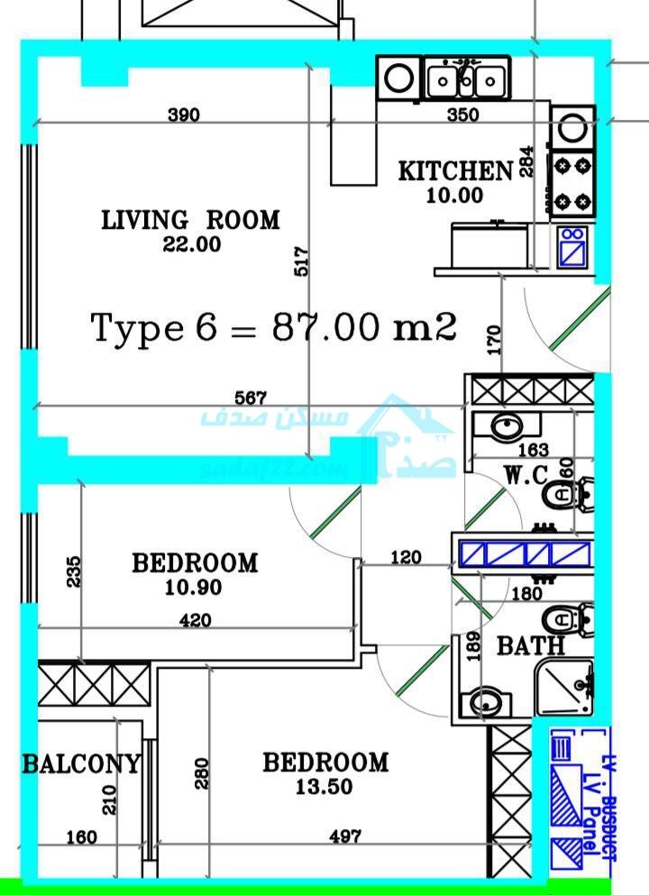 پلان نقشه برج آترا منطقه 22