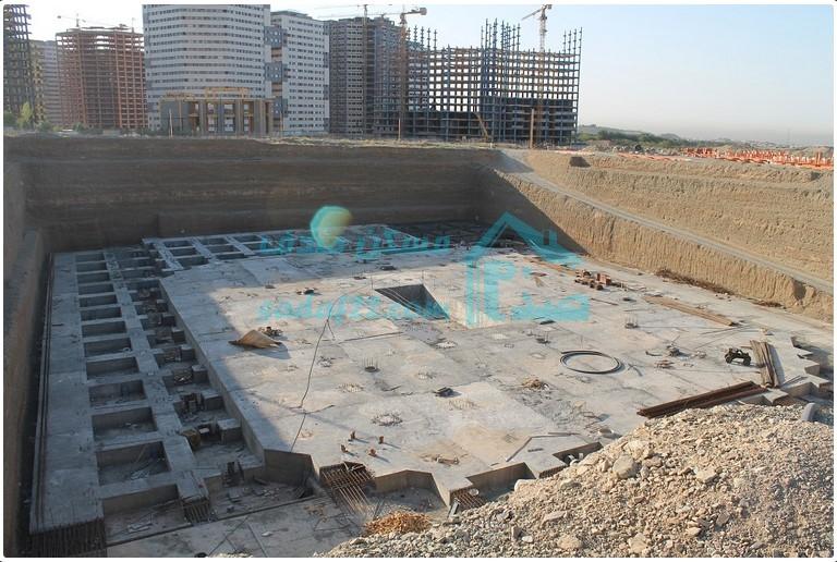 فونداسیون برج نیرو زمینی شهرک چیتگر